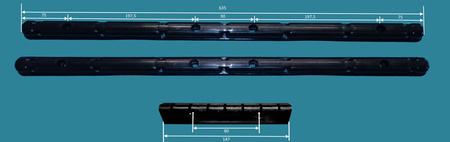 Suszarka sufitowa brodzikowa 7 prętowa stal ø13 mm CZARNA 60 cm