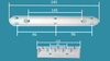 Suszarka sufitowa 3 prętowa aluminium ø25 mm